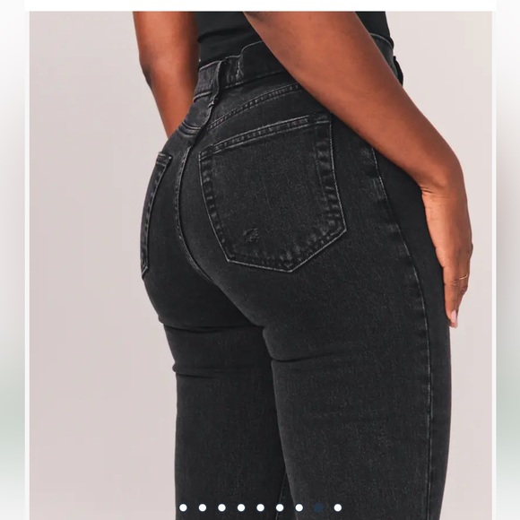 A&F Vintage Stretch Denim - Curve Love Ultra High Rise 90s Straight /size: 28/6S - Picture 3 of 9